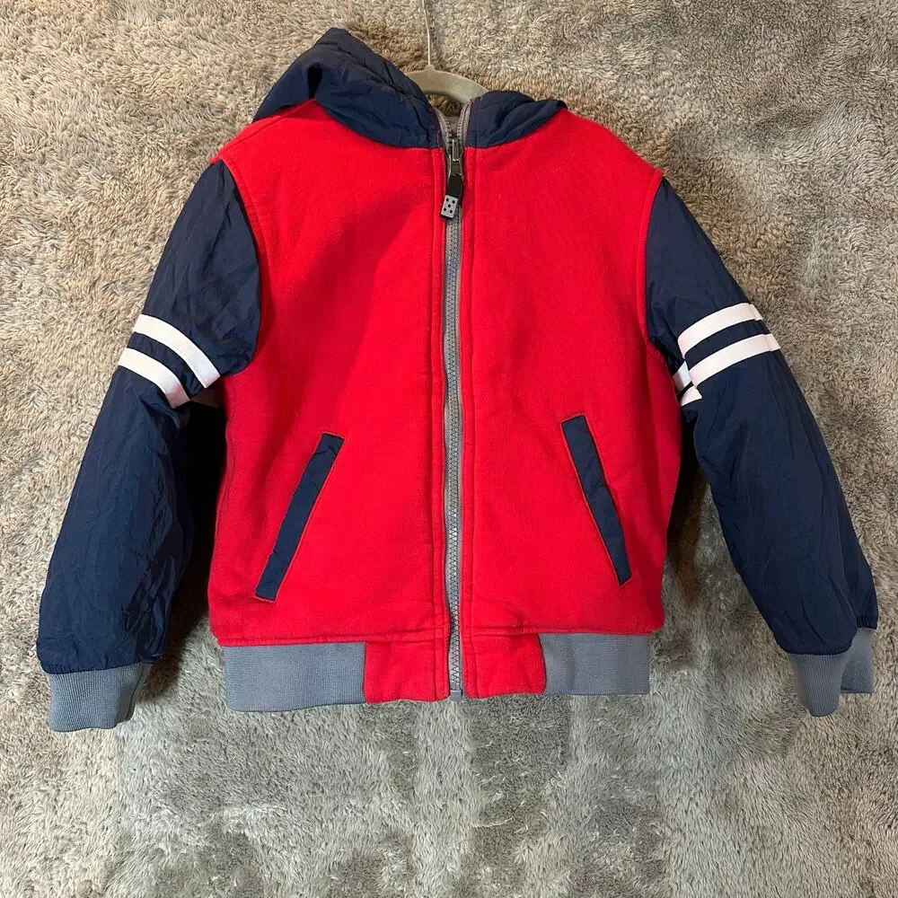 Reversible Insulated Rain Jacket Hoodie Sporty Boys XS 4 5 4T 5T Wonder Nation